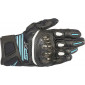 Дамски ръкавици ALPINESTARS STELLA SP-X AIR CARBON V2 BLACK/TEAL thumb