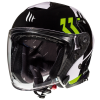 КАСКА ЗА СКУТЕР MT THUNDER 3 VENUS A6 GLOSS PEARL FLUO GREEN