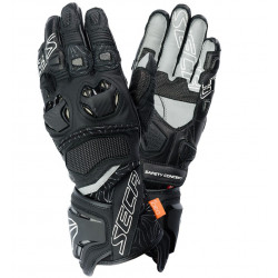 Кожени мото ръкавици SECA UKEMI PRO BLACK