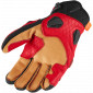 Кожени мото ръкавици ICON HYPERSPORT SHORT - RED thumb