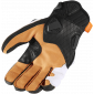 Кожени мото ръкавици ICON HYPERSPORT SHORT - WHITE thumb