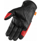 Кожени мото ръкавици ICON CONTRA2 - RED thumb