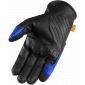 Кожени мото ръкавици ICON CONTRA2 - BLUE thumb