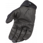 Кожени мото ръкавици ICON STORMHAWK - BLACK thumb