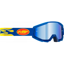 Мотокрос очила FMF PowerCore Flame Mirror Blue