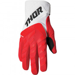 Детски мотокрос ръкавици THOR YOUTH SPECTRUM RED/WHITE
