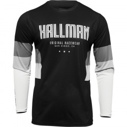 Мотокрос джърси THOR HALLMAN DIFFER DRAFT BLACK/WHITE