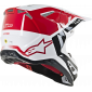 Мотокрос каска ALPINESTARS SM8 TRIPLE MX RED/WHITE thumb