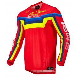Мотокрос джърси ALPINESTARS Techstar Quadro RED/YELLOW/BLUE Мотокрос джърси ALPINESTARS Techstar Quadro RED/YELLOW/BLUE