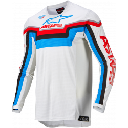 Мотокрос джърси ALPINESTARS Techstar Quadro WHITE/BLUE/RED Мотокрос джърси ALPINESTARS Techstar Quadro WHITE/BLUE/RED