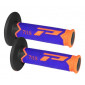 Мотокрос ръкохватки PROGRIP TRIPPLE Density FLO ORANGE/BLUE/BLACK thumb