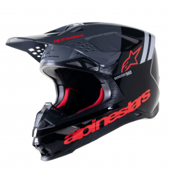 Мотокрос каска ALPINESTARS SM8 RADIUM 2 BLACK/RED