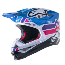 Мотокрос каска ALPINESTAR SM10 TLD Edition 23 BLUE/MULTI