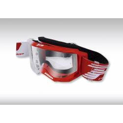 Мотокрос очила PROGRIP 3300 WH/RED CLEAR