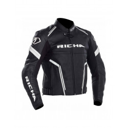 Кожено мото яке RICHA ASSEN BLACK/WHITE
