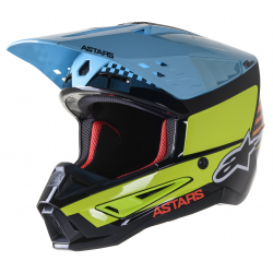 Мотокрос каска ALPINESTARS SM5 SPEED BLACK/YELLOW/BLUE