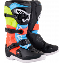 Детски мотокрос ботуши ALPINESTARS Tech 3S Yellow/ Red/ Blue/ Black