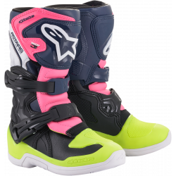 Детски мотокрос ботуши Alpinestars TECH Tech 3S Black, Dark Blue, Fluorescent Pink Детски мотокрос ботуши Alpinestars TECH Tech 3S Black, Dark Blue, Fluorescent Pink