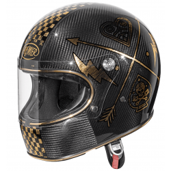 Каска PREMIER TROPHY CARBON NX GOLD CHROMED