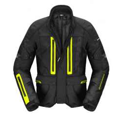 Текстилно мото яке SPIDI TRAVELER 3 EVO BLACK/YELLOW FLUO