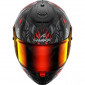 Комплект Каска SHARK SPARTAN RS SHAYTAN MATT BLACK/RED - опушен визьор thumb