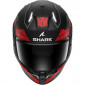 Комплект Каска  SHARK SKWAL i3 RHAD MATT BLACK/RED - опушен визьор thumb