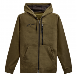 Мото суитшърт ALPINESTARS HOODIE ASYM MILITARY Мото суитшърт ALPINESTARS HOODIE ASYM MILITARY