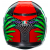 КАСКА AGV K3 - KAMALEON BLACK/RED/GREEN thumb