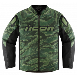 Текстилно мото яке ICON HOOLIGAN CE TIGER`S BLOOD GREEN