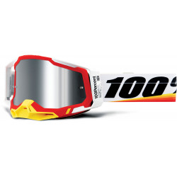 Мотокрос очила 100% RACECRAFT2 ARSHAM RED - MIRROR SILVER