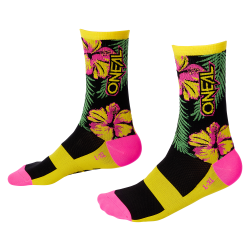 Вело чорапи O'NEAL MTB PERFORMANCE ISLAND PINK/GREEN/YELLOW