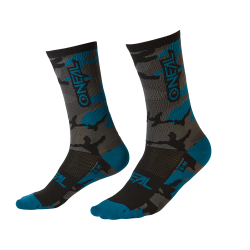 Вело чорапи O'NEAL MTB PERFORMANCE CAMO GRAY/BLUE/BLACK