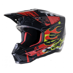 Мотокрос каска ALPINESTARS SM5 RASH RED/G