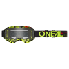 Мотокрос очила O'NEAL B-10 ATTACK BLACK/NEON YELLOW - CLEAR V.24