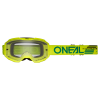 Мотокрос очила O'NEAL B-10 SOLID NEON YELLOW - CLEAR V.24