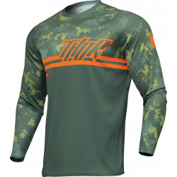 Мотокрос джърси THOR SECTOR DIGI GREEN/ORANGE