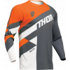 Мотокрос джърси THOR SECTOR CHECKER GRAY/ORANGE