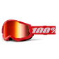Мотокрос очила 100% STRATA2 RED - MIRROR RED 24 thumb
