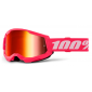 Мотокрос очила 100% STRATA2 PINK- MIRROR RED
