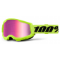 Мотокрос очила 100% STRATA2 NEON YELLOW- MIRROR PINK thumb