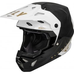 Мотокрос каска FLY RACING Formula CP Slant- Black/White/Gold