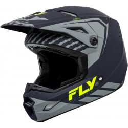 Мотокрос каска FLY RACING Formula Kinetic Menace - Matte Grey/Hi-Vis