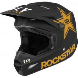Мотокрос каска FLY RACING Formula Kinetic Rockstar - Matte Black/Gold