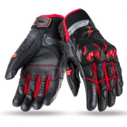 Кожени ръкавици 70 DEGREES SUMMER NAKED BLACK/RED