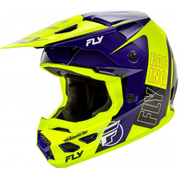 Мотокрос каска FLY RACING Formula Kinetic Rally-Hi-Vis/Blue/Black 2025 Мотокрос каска FLY RACING Formula Kinetic Rally-Hi-Vis/Blue/Black 2025
