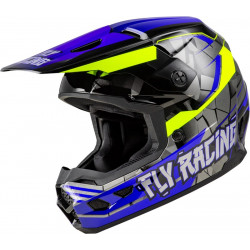Детска крос каска FLY RACING Kinetic Scorched - Blue/Grey/Hi-Vis 2025 Детска крос каска FLY RACING Kinetic Scorched - Blue/Grey/Hi-Vis 2025