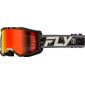 Мотокрос очила FLY RACING Zone Black/Grey - Red Mirror/Smoke Lens 2025 thumb