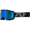 Мотокрос очила FLY RACING Zone Black/Black - Sky Blue/Smoke Lens 2025
