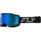 Мотокрос очила FLY RACING Zone Black/Black - Sky Blue/Smoke Lens 2025 thumb