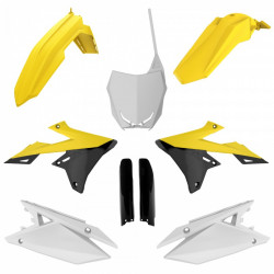 Комплект пластмаси POLISPORT Full Plastic Kit Suzuki RMZ 250 (2019-25) ОЕМ